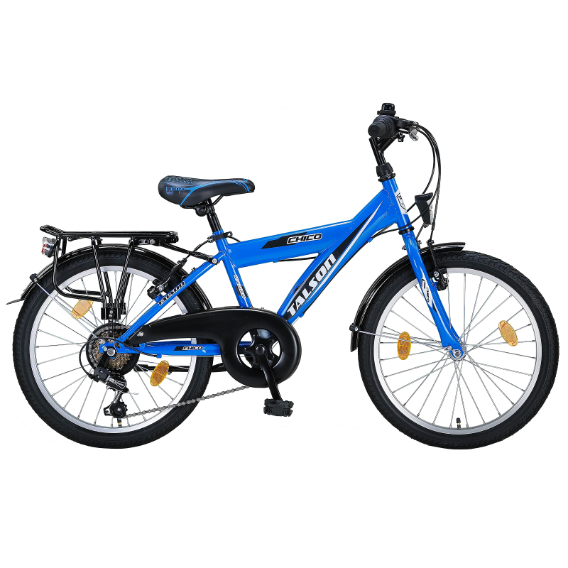 20 Zoll Citybike mit StVZO Zubehör und Shimano Kettenschaltung Blau