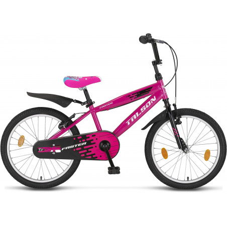 20 Zoll Citybike mit Zubehör Rosa