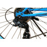 24 Zoll Mountainbike mit Vollfederung, StVZO Zubehör und Shimano Kettenschaltung Blau